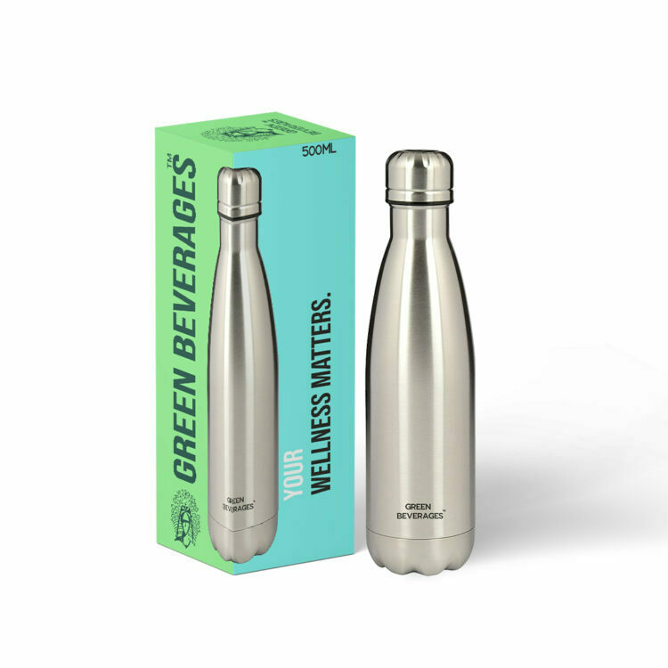 Insulated steel bottle-silver 500ml