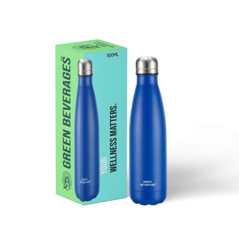 Insulated steel bottle-blue 500ml