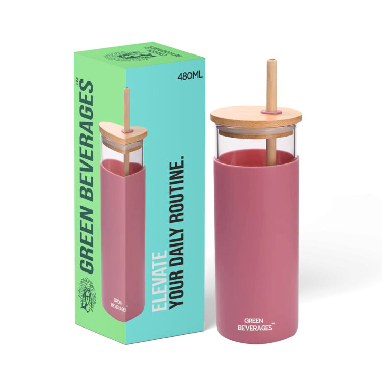 pink glass tumbler-480ml